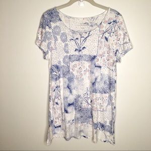 Pure Jill Patchwork-Print Tee